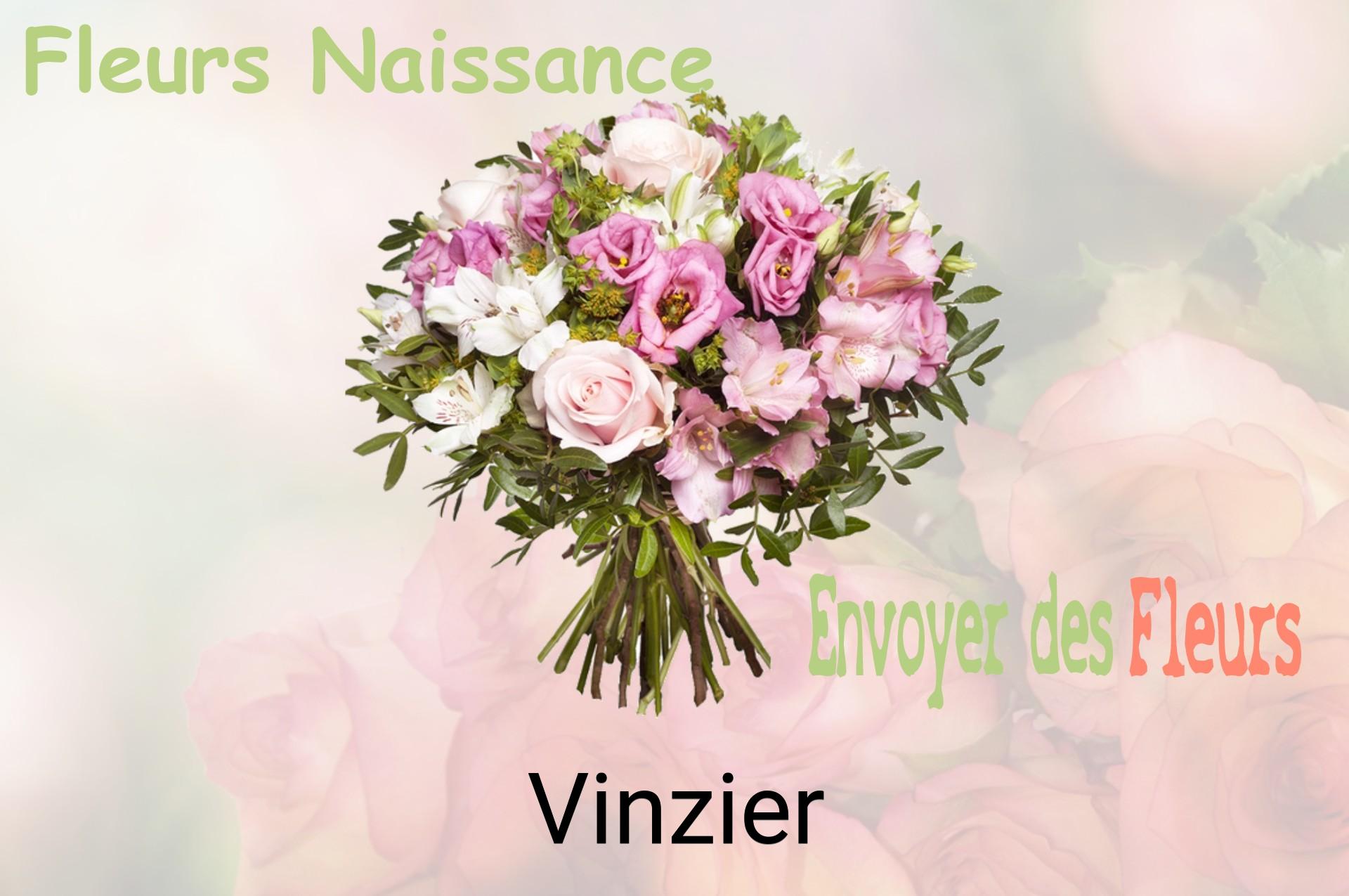 Bouquet de fleurs de naissance livré à Vinzier
